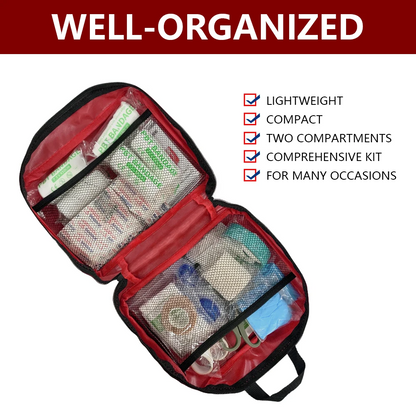 Universal First Aid Kit Medical Portable Emergency Bag for Outdoor Camping Hiking Home