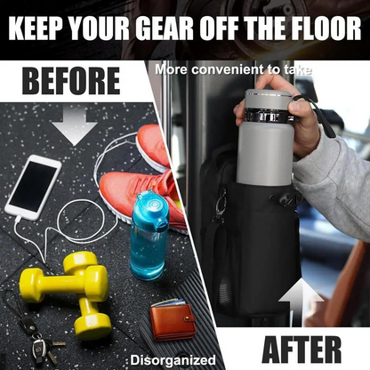 Magnetic Gym Bag With Water Bottle Holder