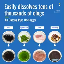 Powerful Drain Cleaner Powder – Sink & Toilet Unblocker, Pipe Dredging Agent, Odor Eliminator for Kitchen & Bathroom