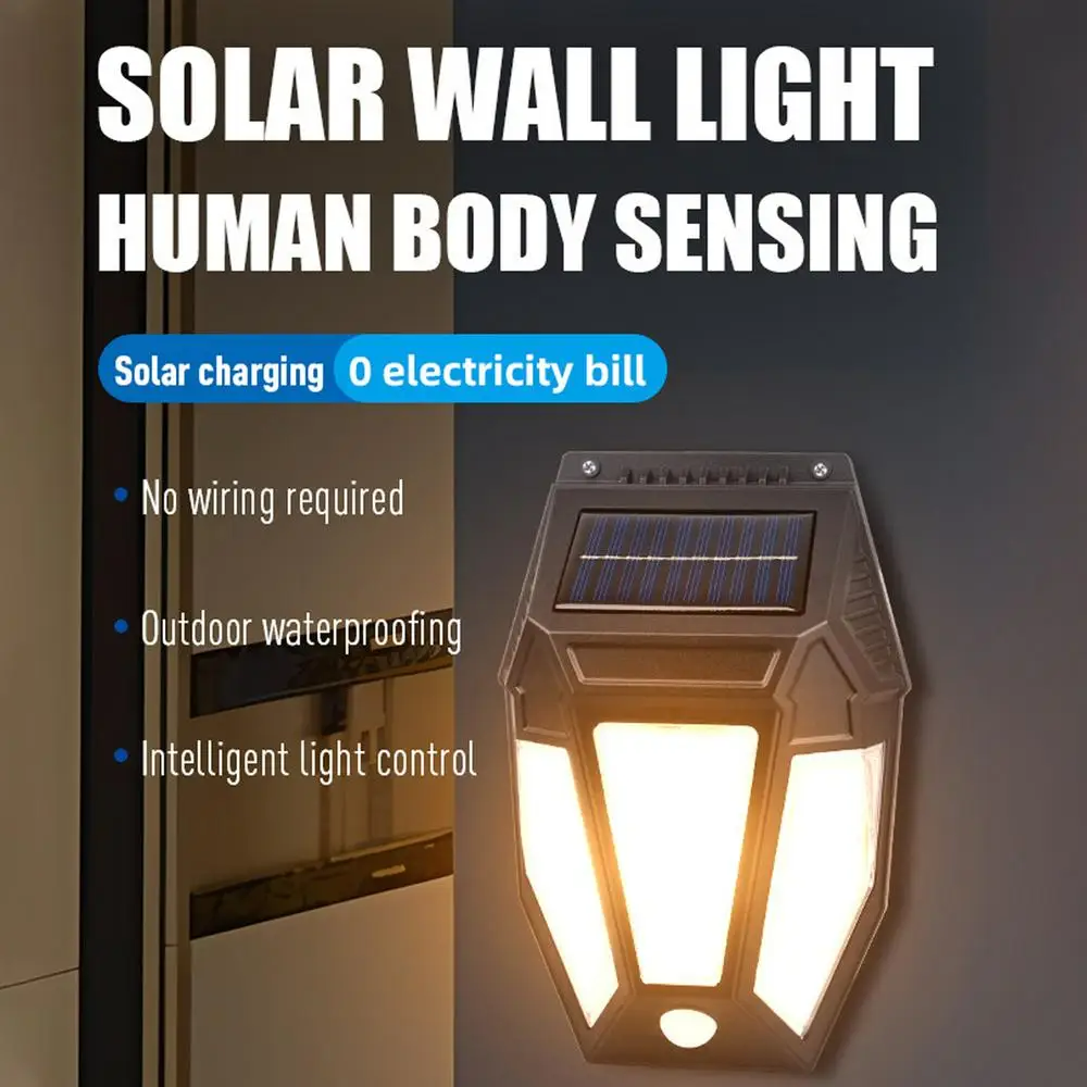 Smart LED Solar Lighting ,Wall Light with Tungsten Bulbs, Outdoor Lighting