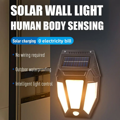 Smart LED Solar Lighting ,Wall Light with Tungsten Bulbs, Outdoor Lighting