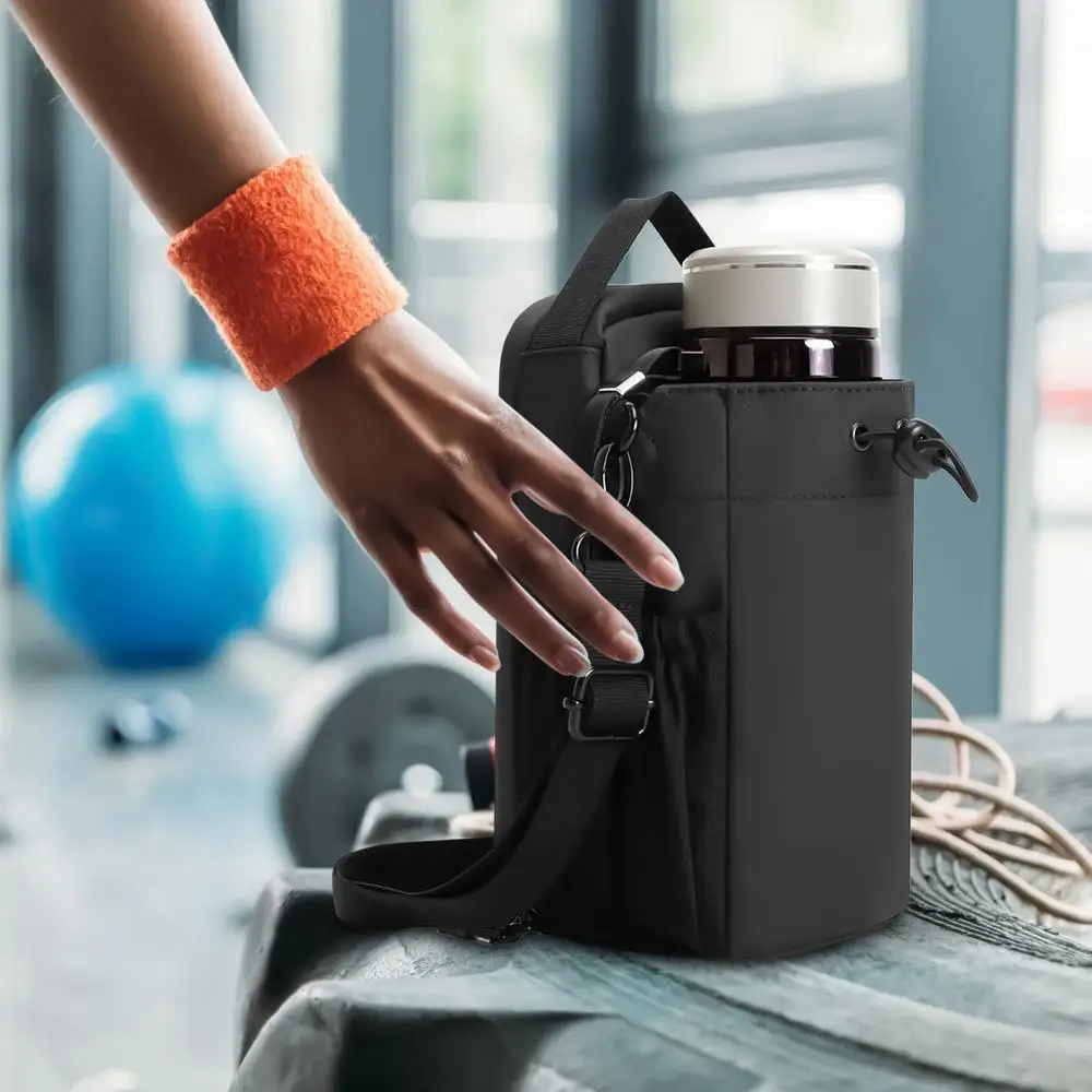 Magnetic Gym Bag With Water Bottle Holder