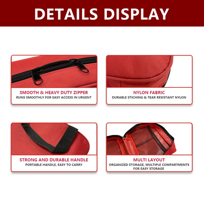 Universal First Aid Kit Medical Portable Emergency Bag for Outdoor Camping Hiking Home