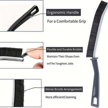 Long-Handle Gap Cleaning Brush – Durable Hard-Bristle Brush