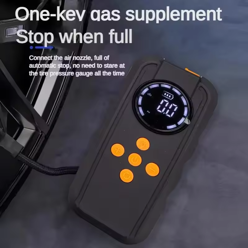 Smart Car Jump Starter and Air Compressor 150PSI Booster Charger 1000A Starting Light Car Air Pump Device with LED Light