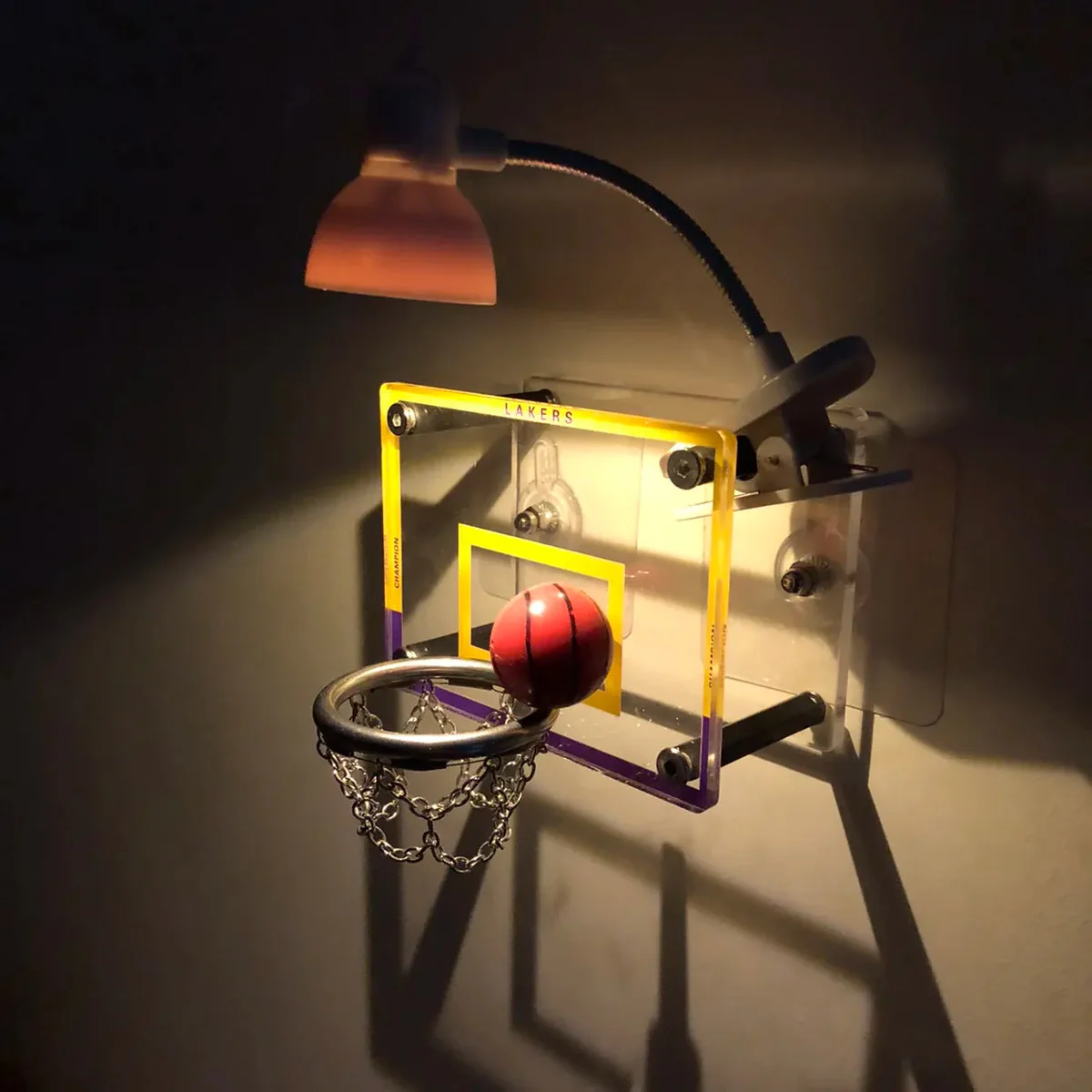 LED Nightlight Basketball Lights Lamp | Wall Decor with  Balls & Hoop