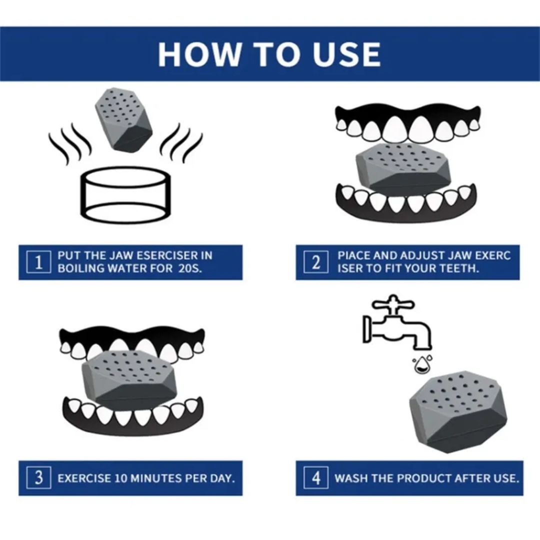 3 Pcs Jawline Exerciser BPA FREE