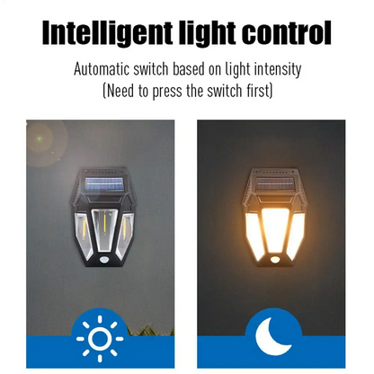 Smart LED Solar Lighting ,Wall Light with Tungsten Bulbs, Outdoor Lighting