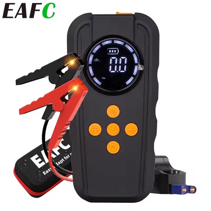 Smart Car Jump Starter and Air Compressor 150PSI Booster Charger 1000A Starting Light Car Air Pump Device with LED Light