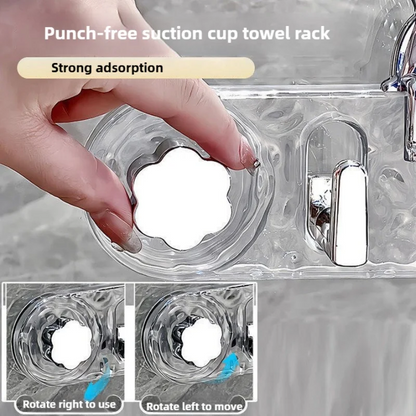 Suction Cup Hook Rack 1 Pcs
