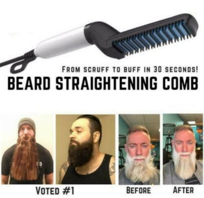 10W Electric Beard Hair Straightener With Ceramic Heating Plate