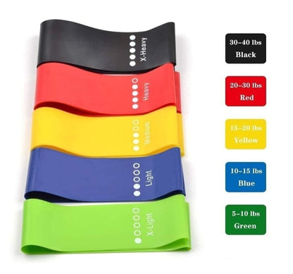 Rubber Elastic Band 5 DIFFERENT RESISTANCE LEVELS