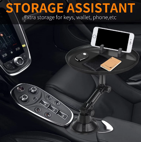Tray Food for Car – Adjustable Car Tray Table And Phone Holder
