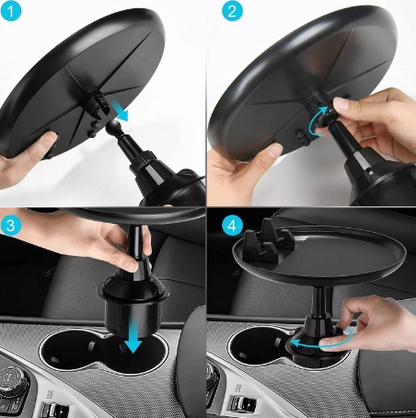 Tray Food for Car – Adjustable Car Tray Table And Phone Holder