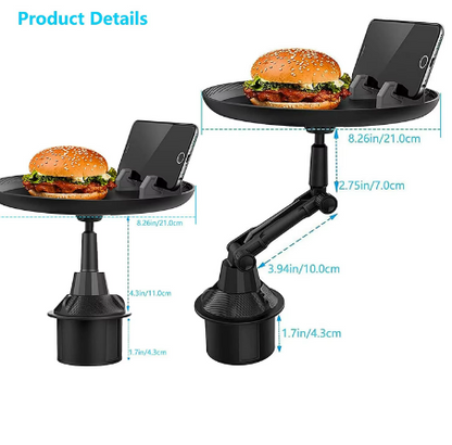 Tray Food for Car – Adjustable Car Tray Table And Phone Holder
