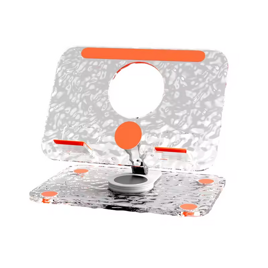 Foldable Tablet Stand for iPad Pro, Portable Stand, 360° Rotation, Acrylic Desktop Stand, Samsung Tablet, Laptop Stand.
