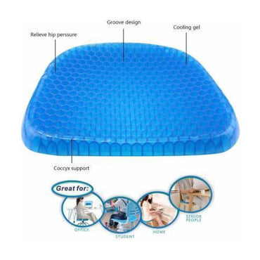 Silicone Gel Honeycomb Cushion pillow with Non-Slip Cover – Soft, Breathable Support for Home, Office, Car & Wheelchair