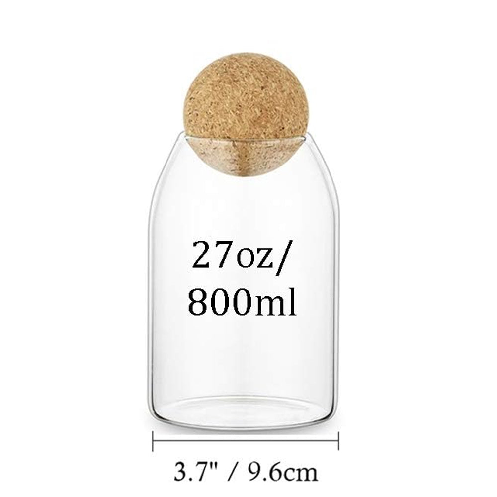 800ml Glass Storage Jar with Bamboo Lid