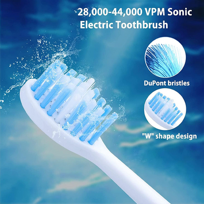 Electric Teeth Cleaner 2 in 1 Electric Teeth with Toothbrush Head