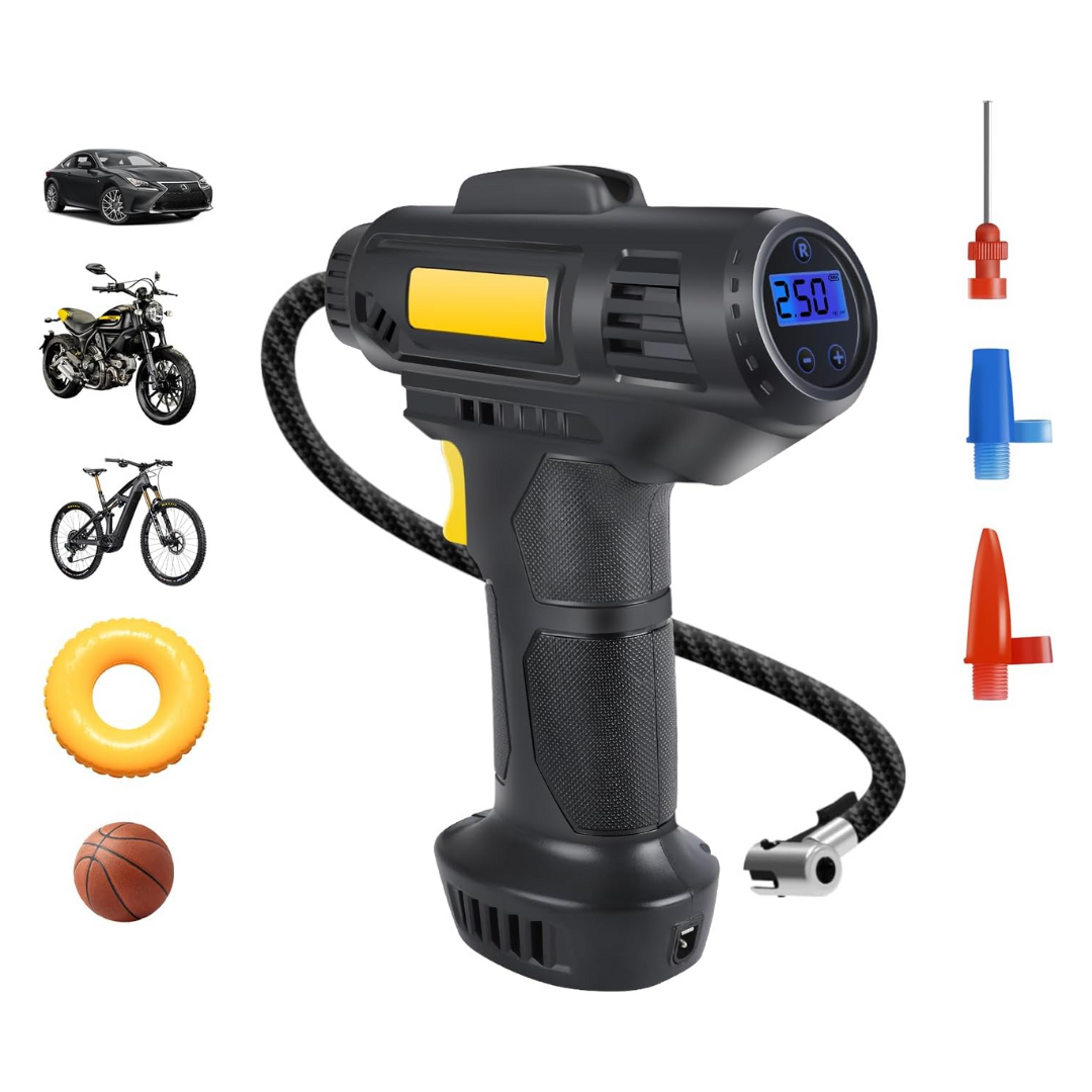 Tyre Inflator Pump Car Air Compressor Auto Shut-Off Portable 12V MK-311