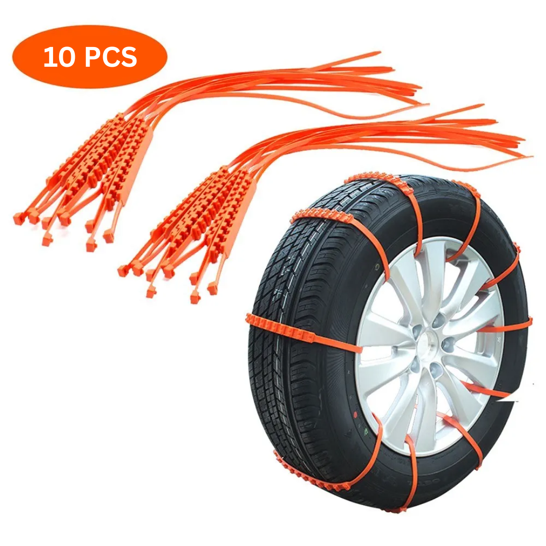 20 Pieces Car Tire Anti-Slip Strap 10*910mm Car Tire Non-Slip Zip Grip Strip Add Tire Traction for SUV Van Truck Snow Ice Mud