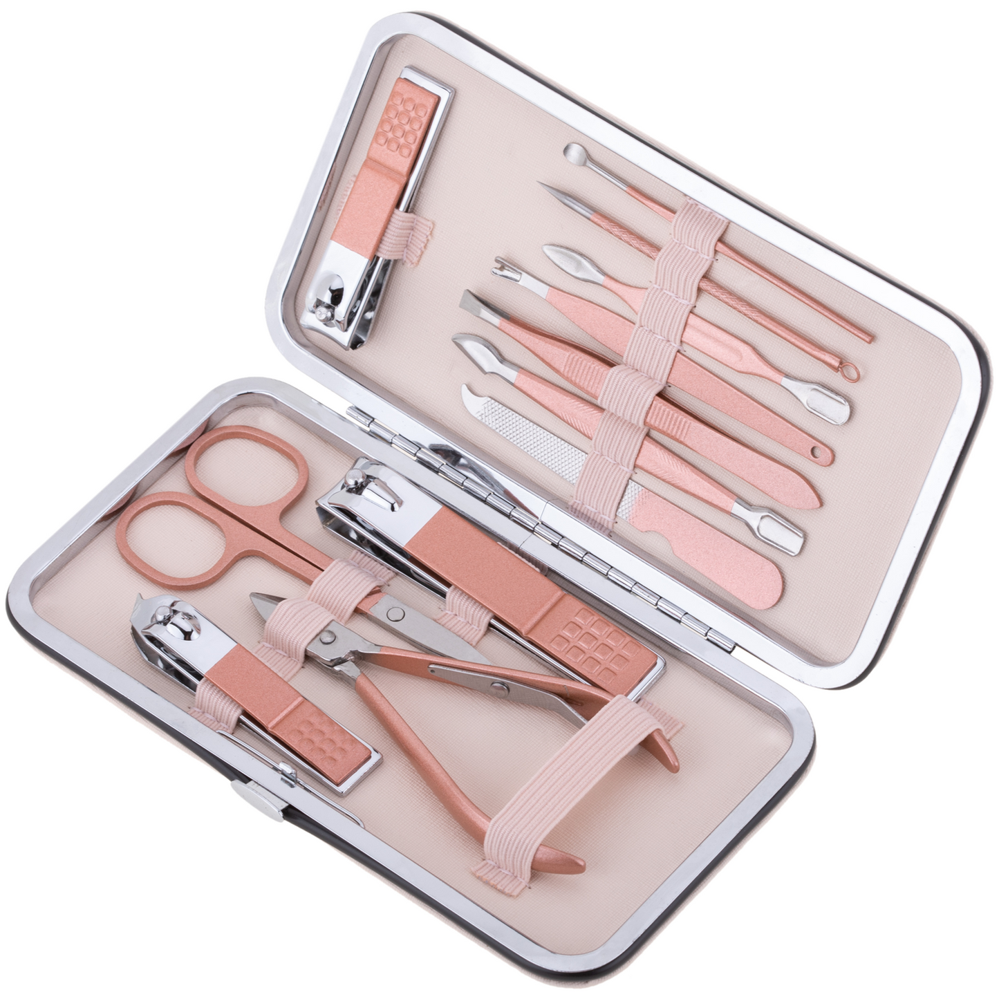Luxury Black Manicure Set Nail Clippers Tools Household 18Pcs , Tool Kit for Men and Women