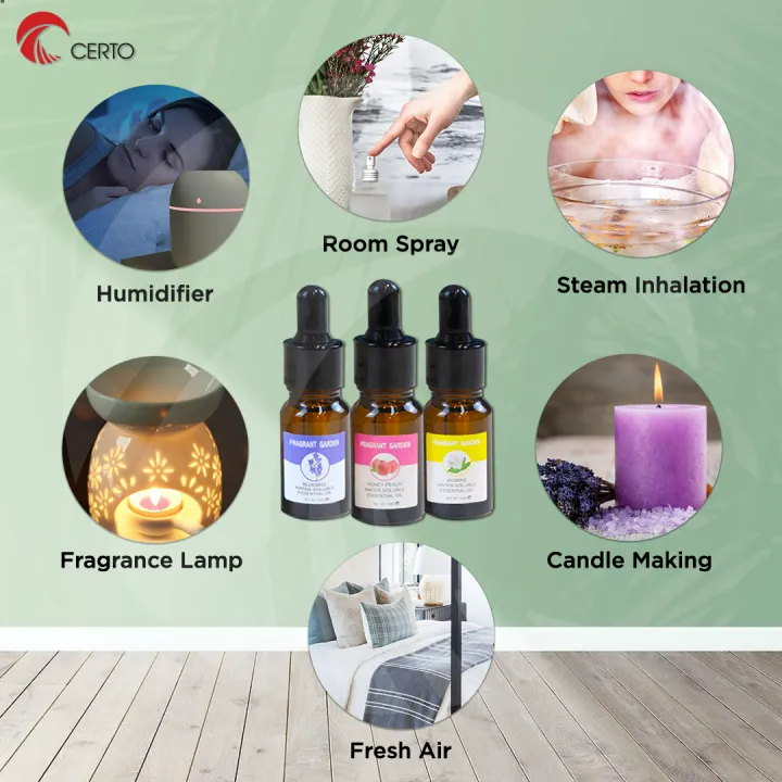 Fragrant Garden Water Soluble Fragrance Essential Oil 10ML Aroma Air Purifier Diffuser Humidifier