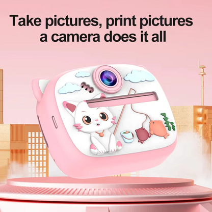 Kids Instant Print Camera with 2.4" Screen, 1080P HD