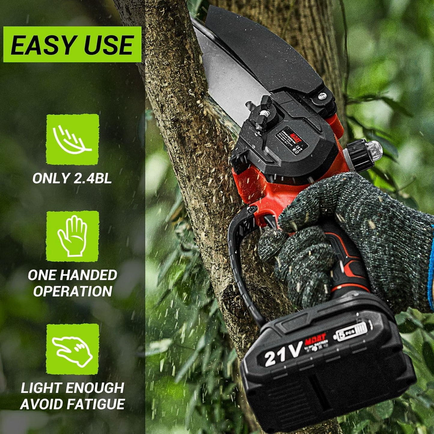 Cordless Handheld 48V Electric Chainsaw