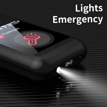 TWS Earphones with 2.8 inch HD Touch Screen With Power Bank