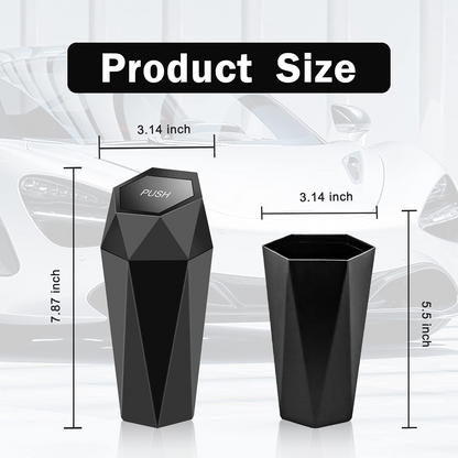 1 PC Car Trash Can with Lid
