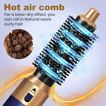 5 In1 Multi Hair Straightener Hair Styler Curling Iron Hair Dryer