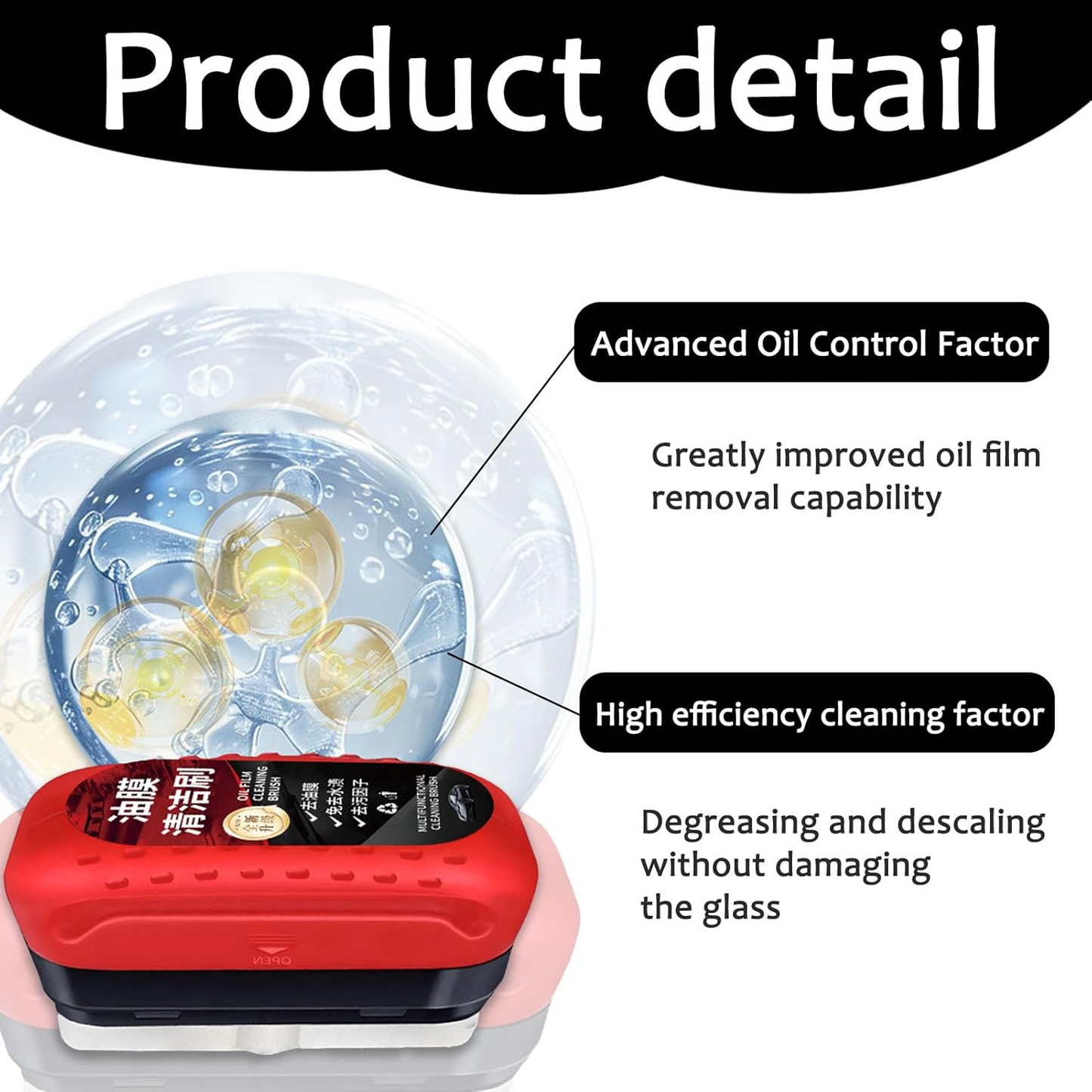 Automotive Window Oil Film Cleaning Brush – Clear Vision Wiper