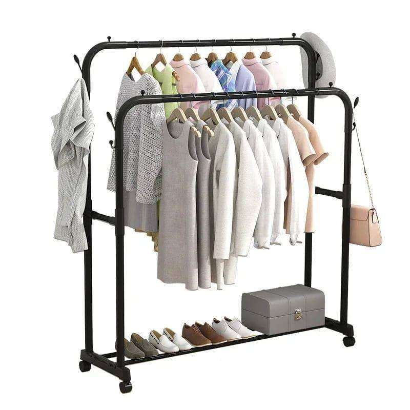 Premium Heavy-Duty Garment Rack – 35 kg Capacity | Sleek, Sturdy & Space Organizer Clothes Hanger (Copy)