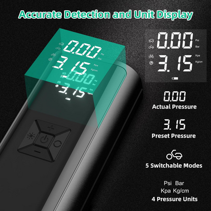 Portable multifunctional air compressor with Light Led