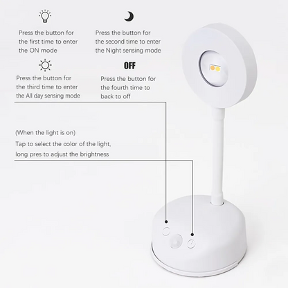 360 Recheargable Sensor LED Spotlight  Adjustable