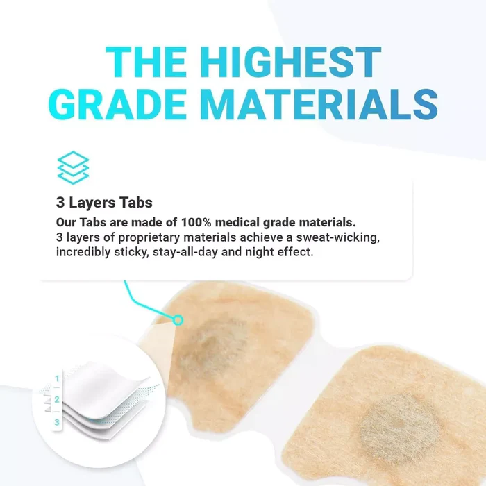 Magnetic Nasal Strips Snoring Relief Kit with Nose Clip for Gentle Breathing Sleep Aid