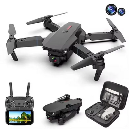 E88 WIFI DRONE with Dual 4K HD Camera Wide-Angle Lens