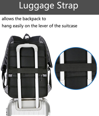 Material Anti-Theft Laptop Backpack, Size: 15.6 Inch