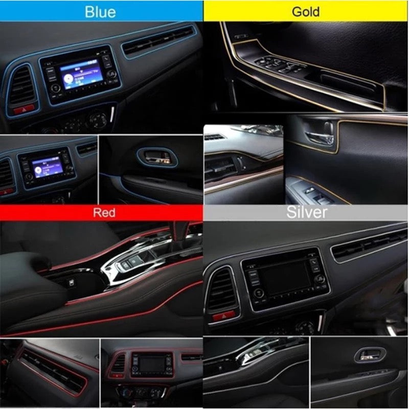 5 Meter Car Interior & Exterior Decoration Trim Strip line Dashboard