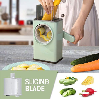 Multifunctional Rotary Vegetable Cutter 3 In 1 Shredder , slicer and grinder