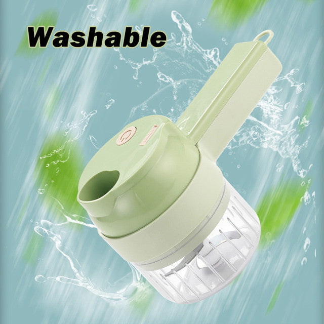 4 in 1 Handheld Electric Vegetable Cutter Food Chopper