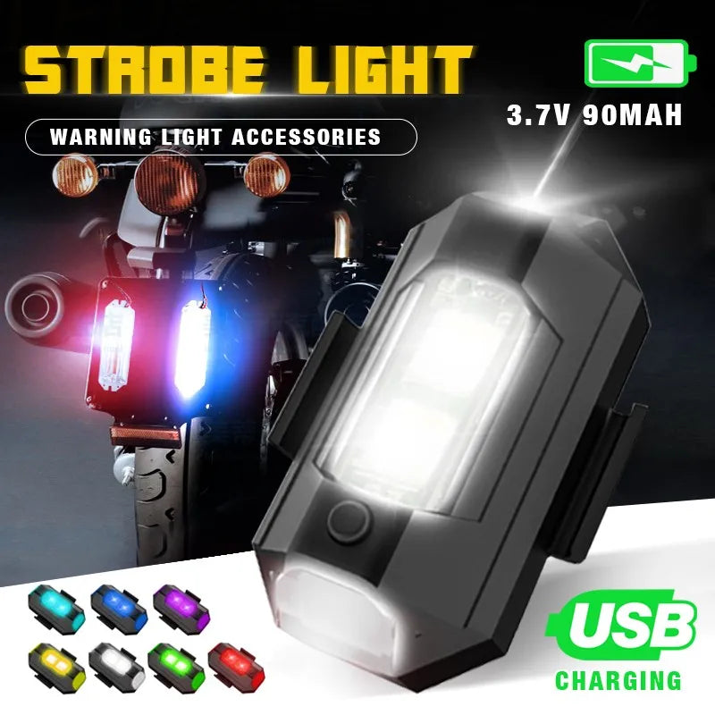 Car Strobe Lights USB Charging Emergency Lights