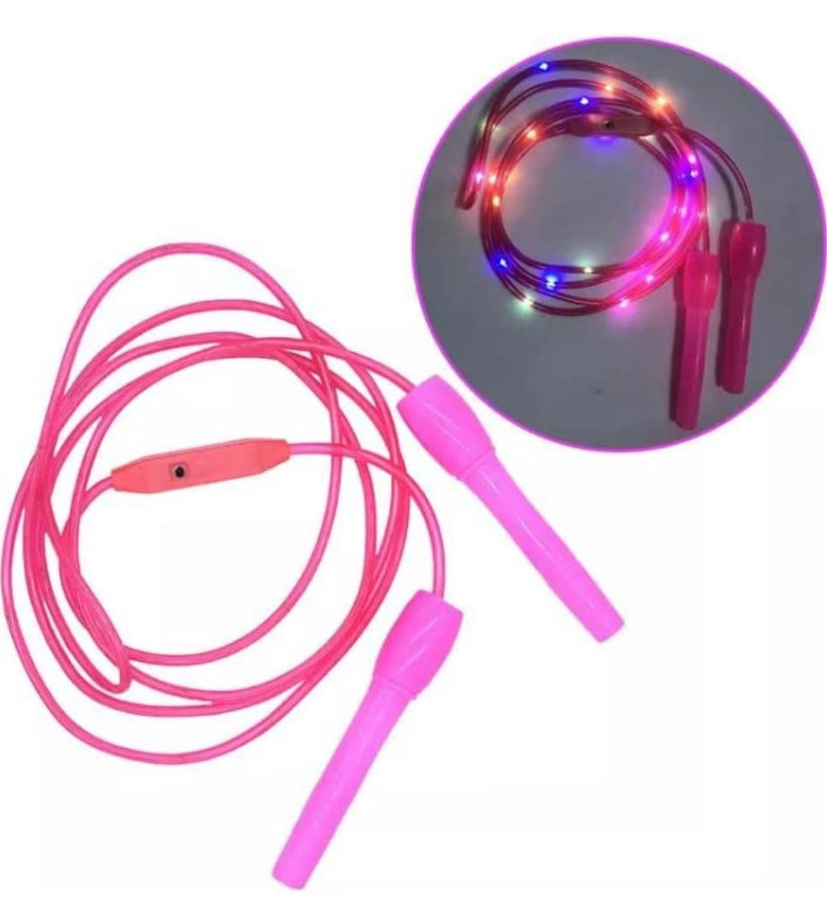 Jumprope  LED Lights Exercise Toy for Boys and Girls Indoor Outdoor Jump Rope 110 Inches