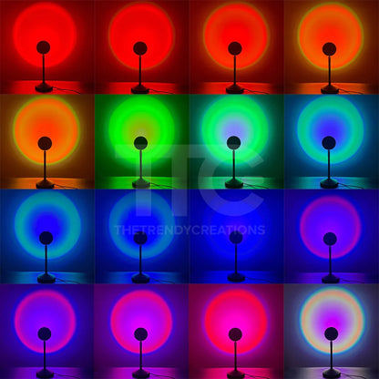 Rgb Sunset Lamp With Remote Control