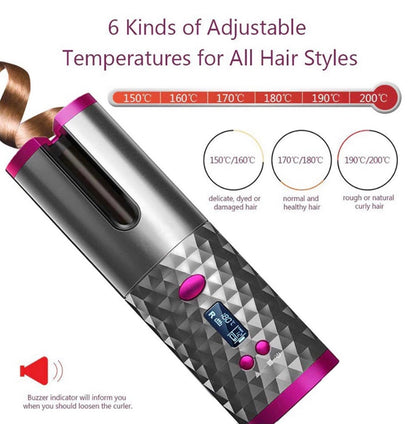 Cordless Automatic Hair Curler