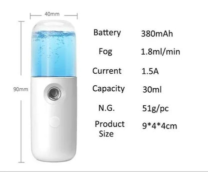 Mini Nano Spray Face Humidifier - 30ml