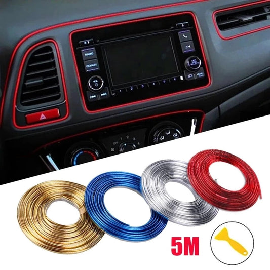 5 Meter Car Interior & Exterior Decoration Trim Strip line Dashboard