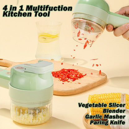 4 in 1 Handheld Electric Vegetable Cutter Food Chopper