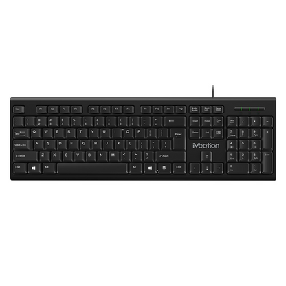 MEETION MT-C100 USB WIRED KEYBOARD AND MOUSE COMBO KIT FOR COMPUTER - BLACK